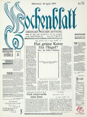 Wochenblatt No 62, 28. April 1999