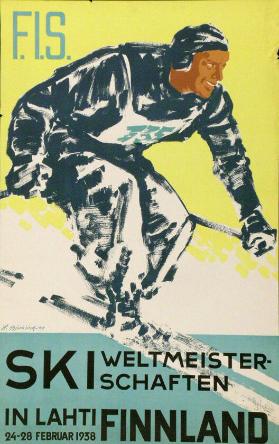F.I.S. - Skiweltmeisterschaften in Lahti Finnland - 24-28 Februar 1938