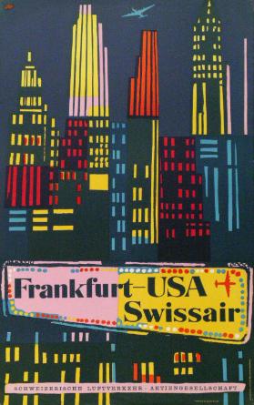 Frankfurt-USA - Swissair - Schweizerische Luftverkehr-Aktiengesellschaft