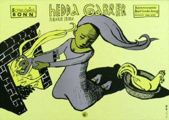 Hedda Gabler - Henrik Ibsen - Schauspiel Bonn - Kammerspiele Bad Godesberg - Spielzeit 1999 / 2000