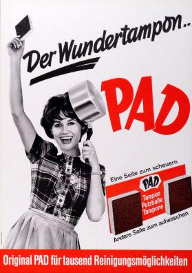 Der Wundertampon - PAD - Eine Seite zum scheuern - Andere Seite zum aufwaschen - Orignal PAD für tausend Reinigungsmöglichkeiten