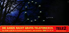 Die ganze Nacht gratis telefonieren -  Tele2