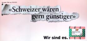 Aargauer Zeitung (...) "Schweizer wären gern günstiger" - wir sind es. M Budget - Reinigungsschwamm