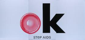 OK - Stop Aids - Eine Präventionskampagne der Aids-Hilfe Schweiz und des Bundesamtes für Gesundheitswesen.