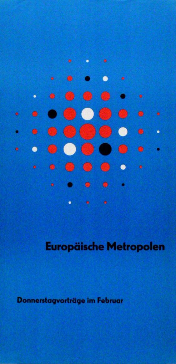 Europäische Metropolen - Donnerstagvorträge im Februar