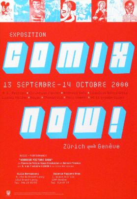 Comix now! Exposition - 13 septembre-14 octobre 2000 - Zürich-Genève