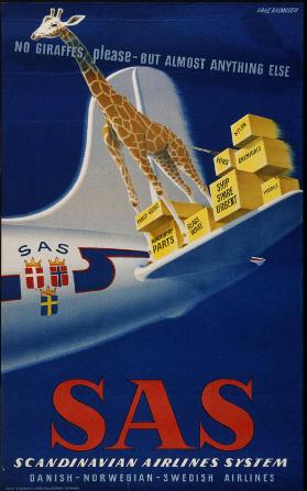 No giraffes, please - But almost anything else - SAS - Scandinavian Airlines System - Danish-Norwegian-Swedish Airlines