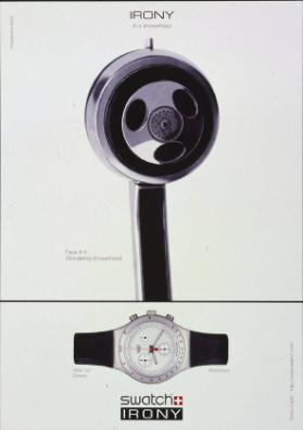 Irony in a showerhead - Face # 4: Wondering showerhead - Time cut Chrono - Aluminium - Swatch irony