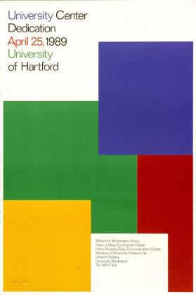 University Center Dedication - April 25, 1989 - University of Hartford