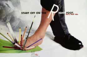 Start off on the right foot. We'll help you. - Put your best foot forward. We'll help you