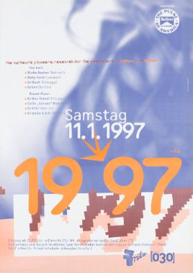 1997 - The authentic pioneers research for the new future in techno and house - Samstag 11.1.1997 - x.d.p.