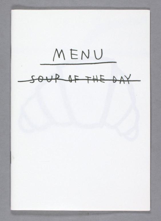 MENU SOUP OF THE DAY