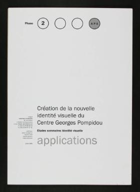 Création de la nouvelle identité visuelle du Centre Georges Pompidou