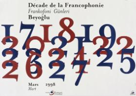 Décade de la Francophonie - Beyoglu