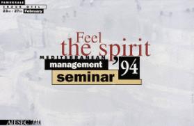 Feel the spirit - Mediterranean management seminar '94 - Ergur otel Pamukkale