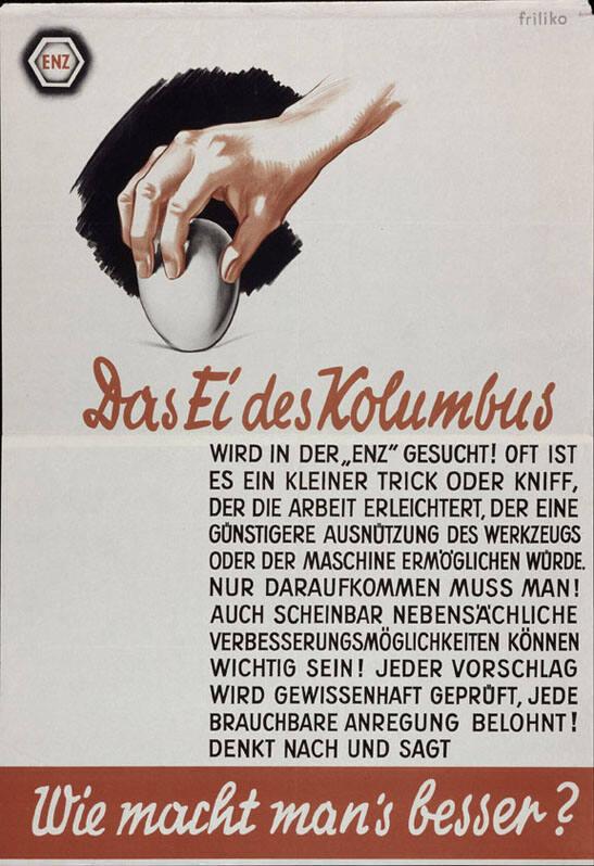 Wie macht man's besser? - Das Ei des Kolumbus wird in der "ENZ" gesucht! Oft ist (...)