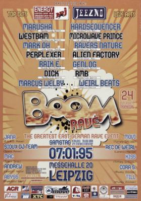 Boom rave - The greatest east-german rave event - Messehalle 20 Leipzig