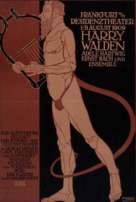 Frankfurt a/M - Residenztheater - 1-31 August 1909 - Harry Walden - Adele Hartwig - Ernst Bach und Ensemble