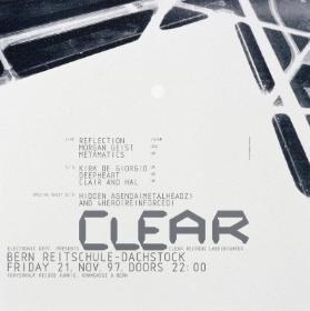 Electronic Dept. Presents: clear - Bern Reitschule-Dachstock