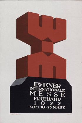 II. Wiener Internationale Messe - Frühjahr 1922 - vom 19. bis 25. März