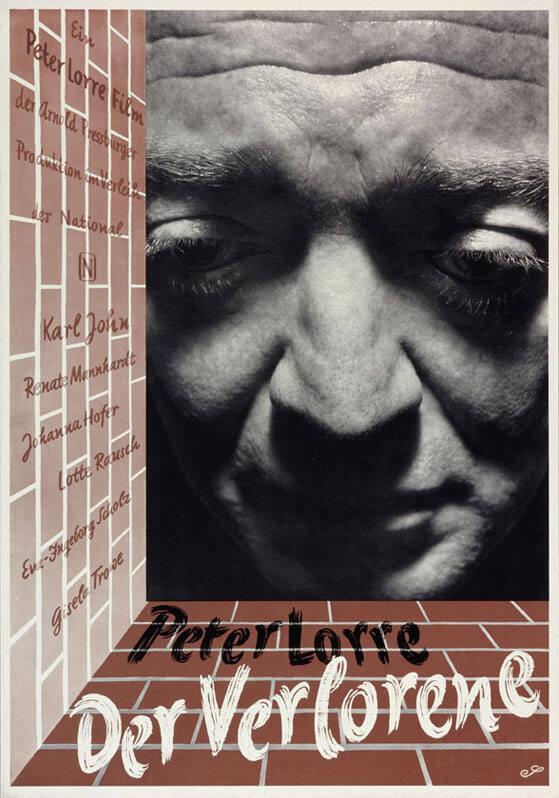 Peter Lorre - Der Verlorene - Ein Peter Lorre Film der Arnold Pressburger im Verleih der National