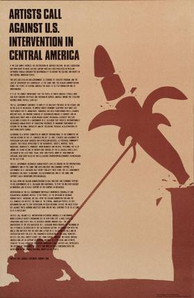 Artists call against U.S. intervention in Central America