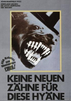 John Heartfield (1932) - Krieg und Leichen- die letzte Hoffnung der Reichen - (...) - Keine neuen Zähne für diese Hyäne!