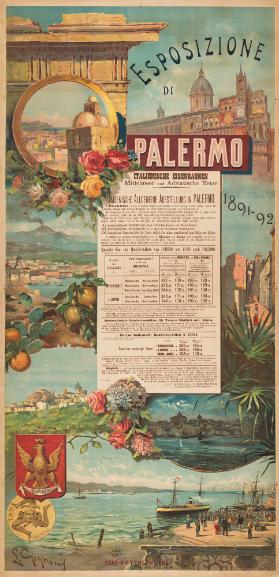 Esposizione di Palermo - Italienische Eisenbahnen - Mittelmeer- und adriatische Netze - Italienische allgemeine Ausstellung in Palermo (...)