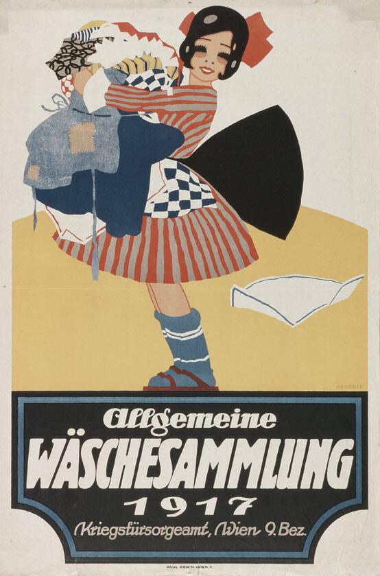 Allgemeine Wäschesammlung 1917 - Kriegsfürsorgeamt, Wien 9. Bez.