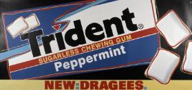 New: Dragees. - Trident - Sugarless Chewing Gum - Peppermint