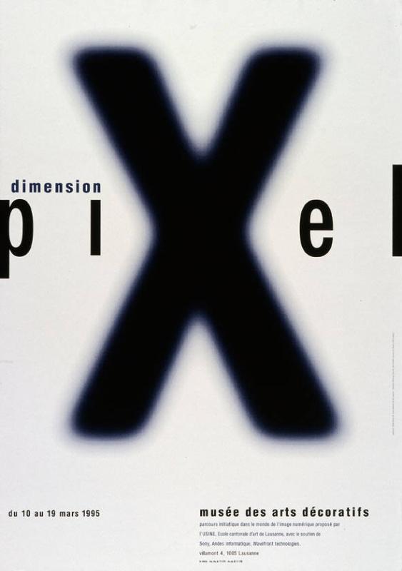 Dimension piXel - parcours initiatique dans le monde de l'image numérique  proposé par l'USINE, Ecole cantonale d'art de Lausanne - Musée des arts décoratifs