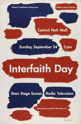 Interfaith Day - Stars Stage Screen - Central Park Mall