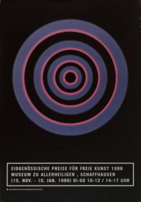 Eidgenössische Preise für freie Kunst 1998 - Museum zu Allerheiligen, Schaffhausen