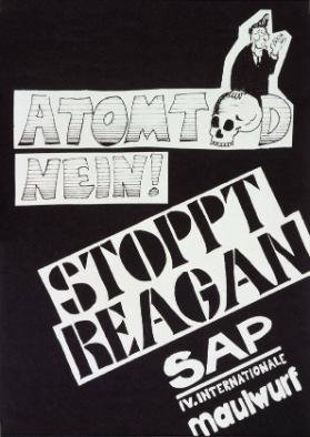 Atomtod nein!  - Stoppt Reagan - SAP