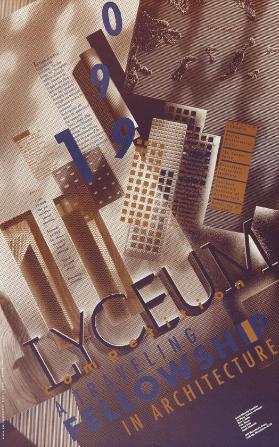 Lyceum - Competition - A travelling fellowship in architecture - University of Cincinnati - 1990