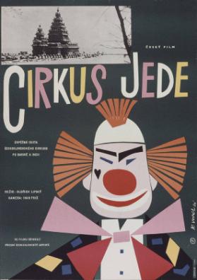 Cirkus jede - Uspesna cesta ceskoslovenskeho cirkusu po Barme a Indii. V e filmu ucinkuji predni ceskoslovensti artiste