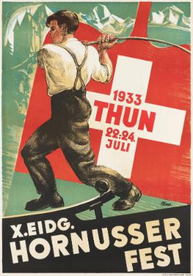 X. Eidg. Hornusserfest - 1933 Thun 22.-24.Juli