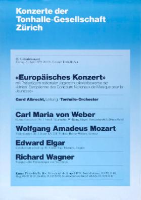 Konzerte der Tonhalle-Gesellschaft Zürich - "Europäisches Konzert"