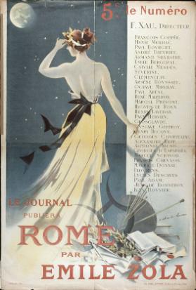 Le Journal publiera Rome par Emile Zola - 5c. le numéro