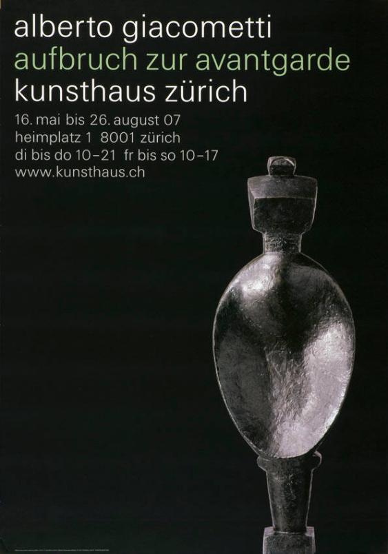 Alberto Giacometti - Aufbruch zur Avantgarde - Kunsthaus Zürich