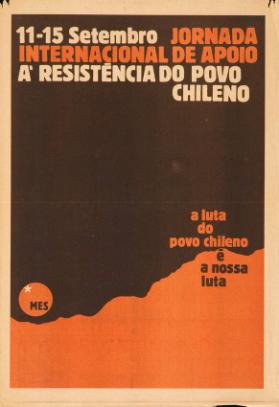 11-15 Setembro - Jornada internacional de apoio a' resistencia do povo chileno - a luta do povo chileno e a nossa luta