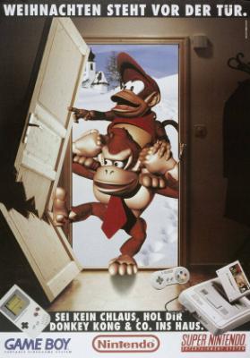 Weihnachten steht vor der Tür. Sei kein Chlaus, hol Dir Donkey Kong und Co. ins Haus. Gameboy - Nintendo