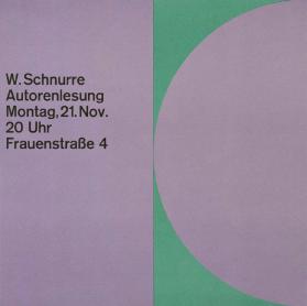W. Schnurre - Autorenlesung - Montag, 21.Nov. 20Uhr Frauenstrasse 4