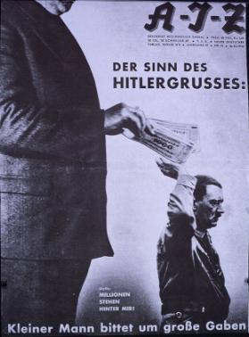 Der Sinn des Hitlergrusses: Kleiner Mann bittet um grosse Gaben