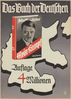 Das Buch der Deutschen - Adolf Hitler - Mein Kampf - Eher-Verlag - Auflage 4 Millionen
