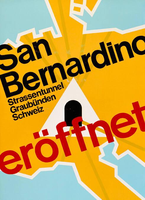 San Bernardino  Strassentunnel - Graubünden - Schweiz - eröffnet