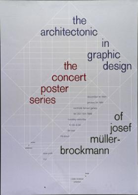 The architectonic in graphic design - The concert poster series of Josef Müller-Brockmann
