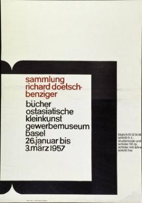 Sammlung Richard Doetsch-Benziger - Bücher, Ostasiatische Kleinkunst - Gewerbemuseum Basel