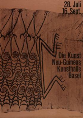 28. Juli - 16. Sept. - Die Kunst Neu-Guineas - Kunsthalle Basel