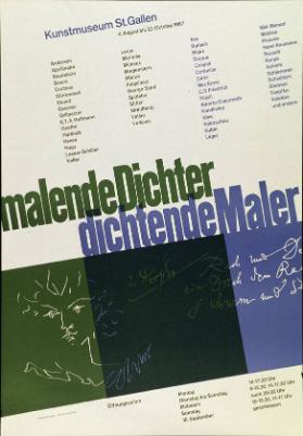 Malende Dichter - Dichtende Maler - Kunstmuseum St. Gallen - 4. August - 20. Oktober 1957